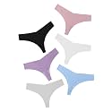 DEANGELMON Seamless Thongs for Women No Show Thong Underwear Women Comfortable Multiple Pack