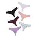 DEANGELMON Seamless Thongs for Women No Show Thong Underwear Women Comfortable Multiple Pack