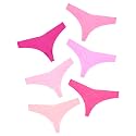 DEANGELMON Seamless Thongs for Women No Show Thong Underwear Women Comfortable Multiple Pack