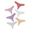 DEANGELMON Seamless Thongs for Women No Show Thong Underwear Women Comfortable Multiple Pack