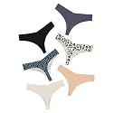 DEANGELMON Seamless Thongs for Women No Show Thong Underwear Women Comfortable Multiple Pack