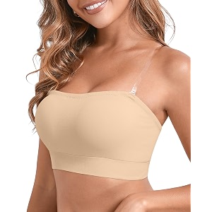 DEANGELMON Strapless Bras for Women Wireless Push