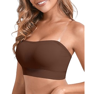DEANGELMON Strapless Bras for Women Wireless Push