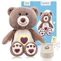 DEARBABY Baby Sleep Soother,Newborn Essentials Stuff Toys 0-6 Months, Christmas Girl Gifts Sound Machine for Nursery with Realistic Breathing Motion Baby Registry Search