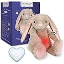 Dearbaby Baby Soother Cry Activated Sensor Toys,Heartbeat Bunny for Babies,Plush Stuffed Animal for Newborn Infants,Baby Toy Vibrating with Mom’s Heartbeat,Baby Shower Gifts for Girls and Boys