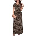 DEARCASE Maxi Dress for Women Short Sleeve Casual Summer Loose Plain Comfy Long Dresses with Pockets