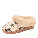 Dearfoams Women's Memory Foam Cozy Soft House Slippers Gifts for Women Hannah Knit Clog House Shoes
