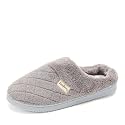 Dearfoams Women's Memory Foam House Slippers - Libby Terry Clog With Wide Widths
