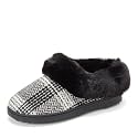 Dearfoams Women's Memory Foam Cozy Soft House Slippers Gifts for Women Hannah Knit Clog House Shoes