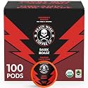 Death Wish Coffee Dark Roast Single Serve Coffee Pods, Organic, 100 Count
