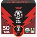 Death Wish Coffee Dark Roast Single Serve Coffee Pods, Organic, 50 Count