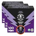 Death Wish Coffee, Espresso Roast Single-Serve Pods, USDA Organic and Fair Trade, 100 Count (Pack of 3)