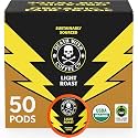 Death Wish Coffee Light Roast Single Serve Coffee Pods, Organic, 50 Count