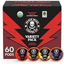 Death Wish Coffee Mixed Roast Variety Pack Coffee Pods, Organic, 60 Count