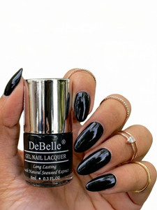 debelle gel nail lacquer black nail polish-8 ml luxe noir