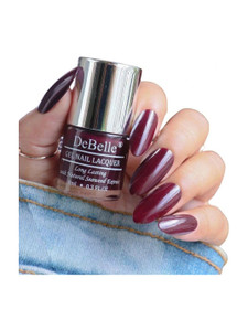 debelle gel nail lacquer dark maroon - polish 8ml glamorous garnet
