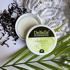 debelle nail polish remover wipes - green tea gush acetone free enriched with jojoba oil olive oil ampvitamin e30 pads