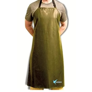 debik  pvc waterproof amp dustproof apron for dishwashing coffee dog grooming cleaning fish project-industrial chemical resistant plastic front pocket free size unisex - pack of 1