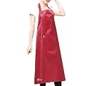 DEBIK® | PVC Waterproof &amp; Dustproof Apron For Dishwashing, Coffee, Dog Grooming, Cleaning Fish, Project-Industrial Chemical Resistant Plastic Front Pocket Free Size Unisex - Pack of 1