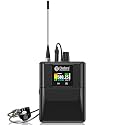 Debra M-PROI Wireless in-Ear Monitor System with Auto Frequency Scan, Stereo/Mono Mode, 80m Range, Bluetooth, and IR Sync for Stage, Studio, Live Performance (Only 1 Bodypack)