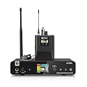 Debra M-PROI Wireless in-Ear Monitor System with Auto Frequency Scan, Stereo/Mono Mode, 80m Range, Bluetooth, and IR Sync for Stage, Studio, Live Performance (Single Channel, 1 Bodypack)