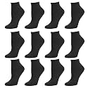 Debra Weitzner Womens Runner Ankle Socks - Low-Cut Colorful Socks (Size 9-11 and 10-13) 12 Pairs