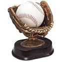 Decade Awards Baseball Glove Ball Holder Trophy, Bronze - Game Ball Holder Award - 5 Inch Tall - Customize Now