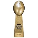 Decade Awards Fantasy Football Champion Trophy - Gold or Silver, 11.5 or 16 Inch Tall - Custom Engraved FFL Champion Award - Customize Now