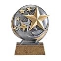 Decade Awards Stars Motion Extreme 3D Resin Trophy - Star Student Award - 5 Inch Tall - Engraved Plate on Request