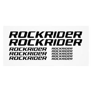 vinyl rockrider mountain racing bicycle bike body frame sticker dimensions 13701 x 5719 inches black