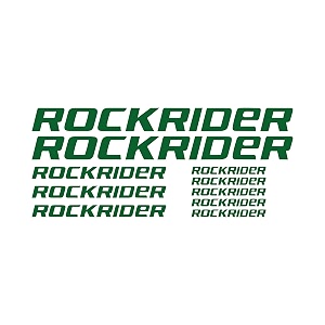 vinyl rockrider mountain racing bicycle bike body frame sticker dimensions 13701 x 5719 inches green