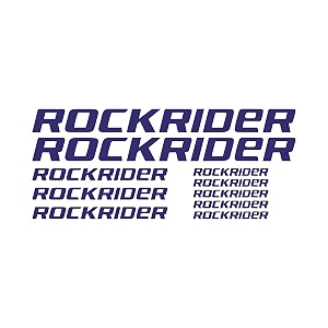 vinyl rockrider mountain racing bicycle bike body frame sticker dimensions 13701 x 5719 inches blue