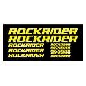 Vinyl Rockrider Mountain Racing Bicycle Bike Body Frame Sticker Dimensions 13.701 x 5.719 Inches Yellow