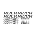Vinyl Rockrider Mountain Racing Bicycle Bike Body Frame Sticker Dimensions 13.701 x 5.719 Inches Silver