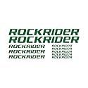 Vinyl Rockrider Mountain Racing Bicycle Bike Body Frame Sticker Dimensions 13.701 x 5.719 Inches Green