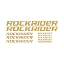 Vinyl Rockrider Mountain Racing Bicycle Bike Body Frame Sticker Dimensions 13.701 x 5.719 Inches Golden
