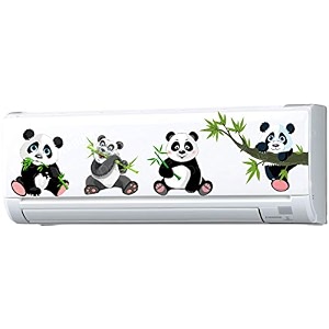 ac sticker fridge sticker wall sticker panda ac stickers standard size pack of 3