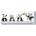 AC Sticker Fridge Sticker Wall Sticker Panda AC Stickers Standard Size (Pack of 1)