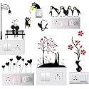 Switch Board Sticker Switch Stickers Wall Stickers Light Switch Stiker Multi design - Pack of 1 (6 Stickers)