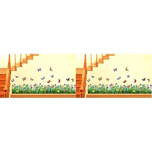 Decals Design Walking in The Garden Flower