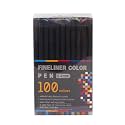 Decdeal 100 Bright Colors Fineliner Color Pen 0.4mm Fine Point d Pen Marker Set for Journaling Note Taking Writing Drawing Sketching Coloring Planner Office School Art Supplies