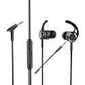 Decdeal AK-P10 3.5mm in-Ear Gamer Headphones Dual Microphone Bass Metal Wired Gaming Earphones with Mic in-Ear Headset