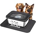Decflow No Spill Dog Water Bowl,12L Stainless Steel Anti-Splash Bowls