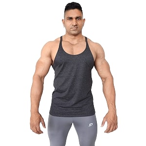 decisive fitness 100 cotton gym vest gym stringer bodybuilding vest for men straight bottom