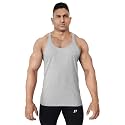 Decisive Fitness 100% Cotton Gym Vest, Gym Stringer Bodybuilding Vest for Men, Straight Bottom