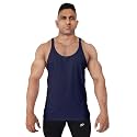 Decisive Fitness 100% Cotton Gym Vest, Gym Stringer Bodybuilding Vest for Men, Straight Bottom