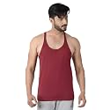 Decisive Fitness 100% Cotton Gym Vest, Gym Stringer Bodybuilding Vest for Men, Straight Bottom