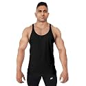 Decisive Fitness 100% Cotton Gym Vest, Gym Stringer Bodybuilding Vest for Men, Straight Bottom