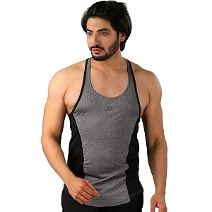 DECISIVE Fitness Mens Round Neck Gym Y-Back