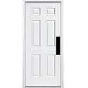 Deck the Door Decor | Door Push Plate - Screw Mount - Multiple Sizes &amp; Finishes (Satin Black, 4 x 16)